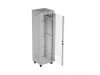 Szafa instalacyjna rack stojąca 19 42U 600x600 szara drzwi     przeszklone  LCD (Flat pack)